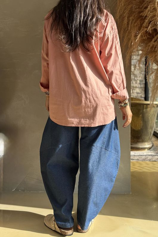 Paloma French Tuck Shirt Soft Terracotta